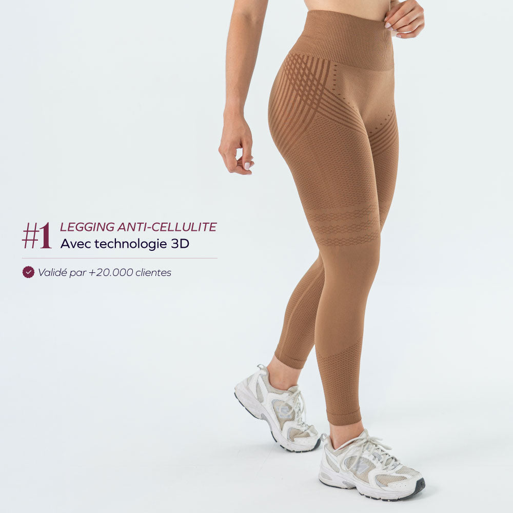 Legging 3D | Marron