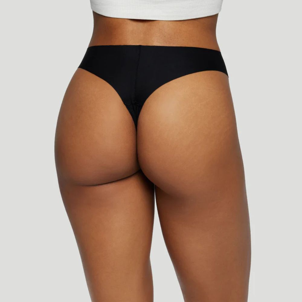 Tanga mi-haut noir ( Lot de 3 )