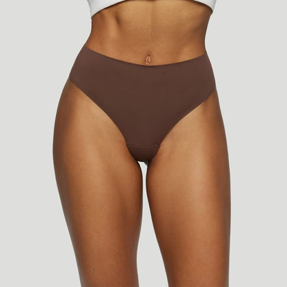 Tanga taille haute marron ( Lot de 3 )